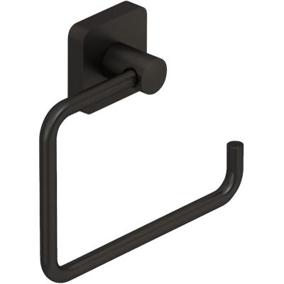 Kludi Vela S uchwyt na papier toaletowy czarny szczotkowany 25982N2