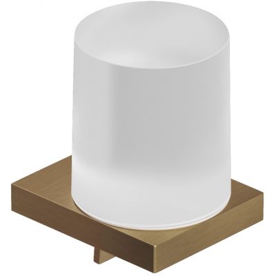 Kludi Vela C dozownik do mydła brązowy szczotkowany-biały mat 31976N1