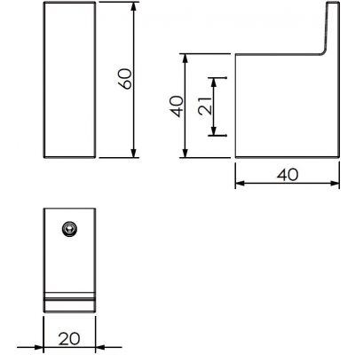 Kludi Vela C wieszak na ręcznik chrom 3198405