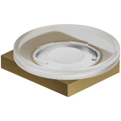 Kludi Vela C mydelniczka ścienna biały mat-złoty szczotkowany 31985N0