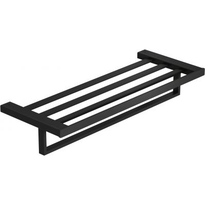 Kludi Vela C wieszak na ręcznik 60 cm z półką czarny mat 3198939