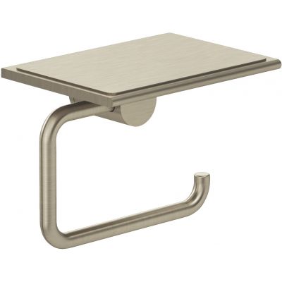 Kludi Vela R uchwyt na papier toaletowy z półką nikiel szczotkowany 58971N5