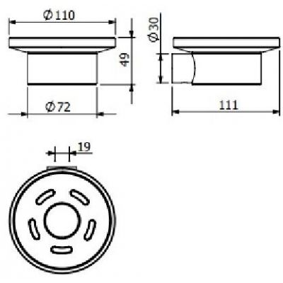 Kludi Vela R mydelniczka ścienna złoty szczotkowany 58985N0