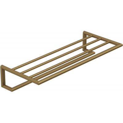 Kludi Vela R wieszak na ręcznik z półką 60 cm brązowy szczotkowany 58989N1
