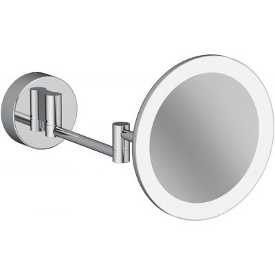 Kludi Vela R lusterko kosmetyczne 20,2x20,2 cm okrągłe z oświetleniem chrom 5899505W