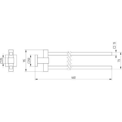 Kronenbach Quara wieszak na ręcznik chrom 29.210.070.0005