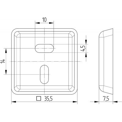 Kronenbach Quara wieszak na ręcznik chrom 29.210.070.0005