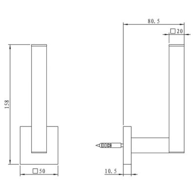 Kronenbach Quara uchwyt na papier toaletowy zapasowy chrom 29.210.105.0005