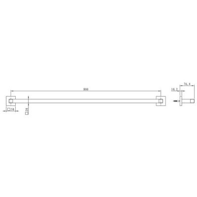 Kronenbach Quara drążek na ręcznik chrom 29.210.154.0005