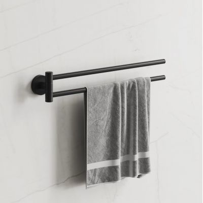 Kronenbach Lima 2.0 Black wieszak na ręcznik czarny mat 29.200.070.0005