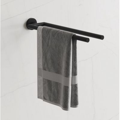 Kronenbach Lima 2.0 Black wieszak na ręcznik czarny mat 29.200.075.0005