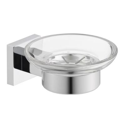 Kronenbach Quara mydelniczka ścienna chrom/szkło 29.210.060.0005