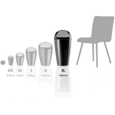 Koziol Del XL kosz na śmieci 30 l z uchylną pokrywą turkusowy 5773667