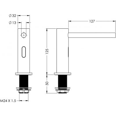 KWC SD99-010 elektroniczny dozownik do mydła chrom 2030039038