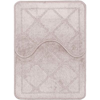 Multi-Decor Malaga zestaw 2 dywaników łazienkowych 50x70 cm i 50x40 cm beżowy 508320