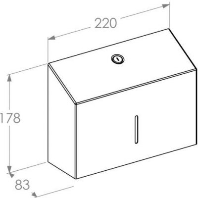 Merida Stella White Line podajnik do ręczników papierowych biały mat ASB209