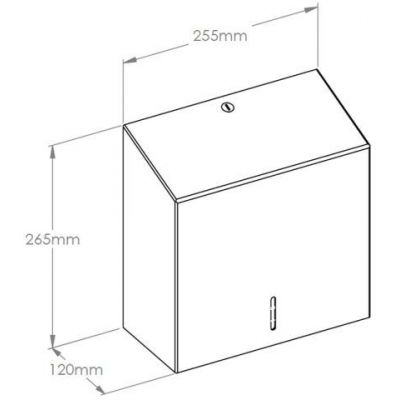 Merida Stella Silk Grey Line pojemnik do ręczników papierowych szary jedwabisty ASE101