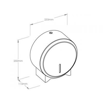 Merida Inox Design Mini pojemnik na papier toaletowy stal honeycomb BDH201