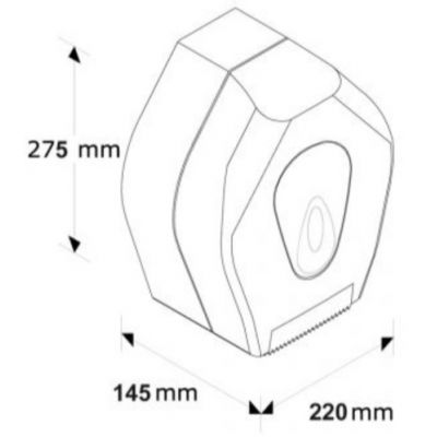 Merida Top Mini pojemnik na papier toaletowy biały BTN201