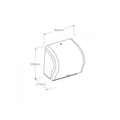 Merida Lux Sensor Cut pojemnik na ręczniki papierowe elektroniczny biały CJB503