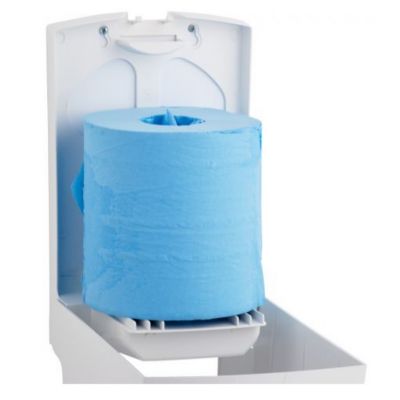 Merida Top Maxi pojemnik na ręczniki papierowe w rolach biało-niebieski CTN101