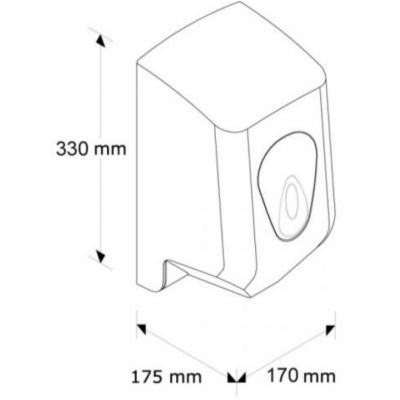 Merida Top Mini pojemnik na ręczniki papierowe w rolach biało-niebieski CTN201