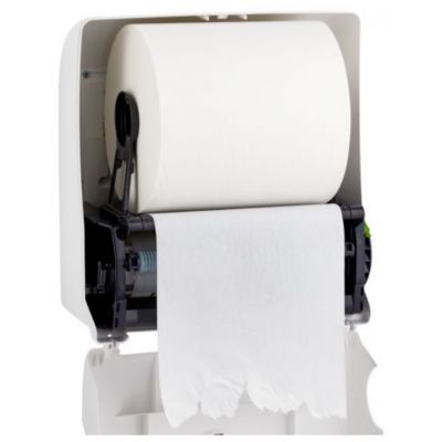 Merida Top mechaniczny podajnik ręczników papierowych w rolach automatic maxi biały połysk CTN302