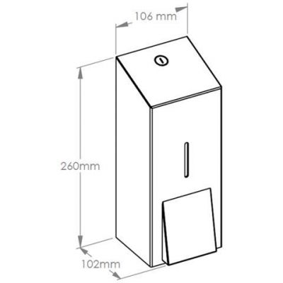 Merida Stella dozownik do mydła 880 ml stal matowa DSM306