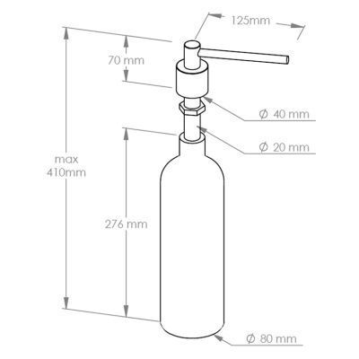 Merida Walec dozownik do mydła 1000 ml biały DWB103