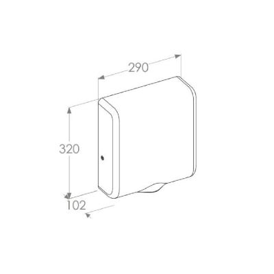 Merida Turbo Jet Slim suszarka do rąk stal mat EIM109