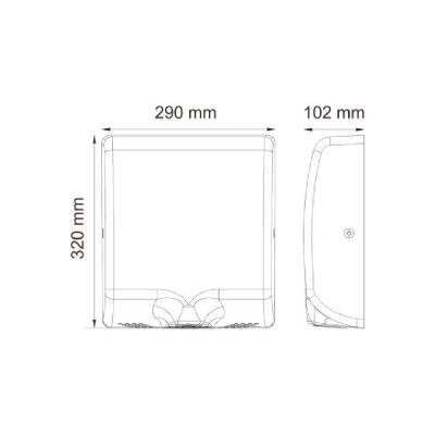 Merida Turbo Jet Slim suszarka do rąk stal mat EIM109