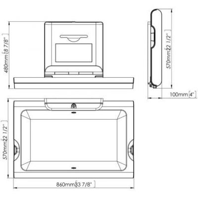 Merida stanowisko do przewijania niemowląt i małych dzieci poziome rozkładane GJB510