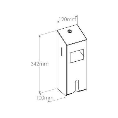Merida Stella pojemnik na tampony stal mat GSM024