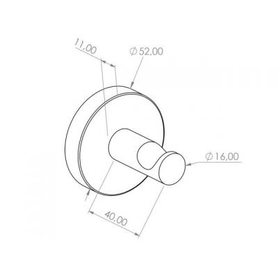 Merida Stella wieszak na ręcznik chrom szczotkowany GSM403