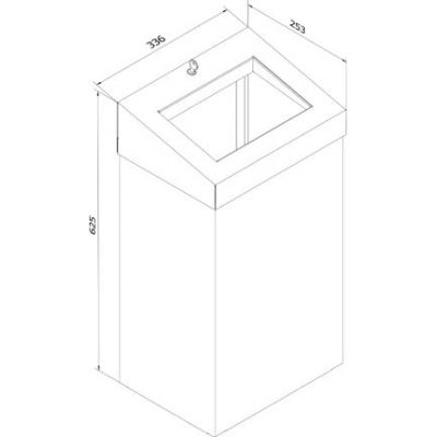 Merida Stella kosz na śmieci 45 l stal KSM108