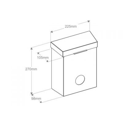 Merida Stella kosz na śmieci 4,4 l stal KSM304