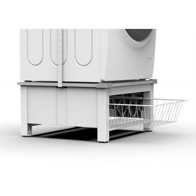 Meliconi Base Space Basket podstawa pod pralkę z koszem biała 656143BA