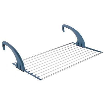 Meliconi Lock suszarka na pranie na poręcz balkonu aluminium/niebieski 70130104139
