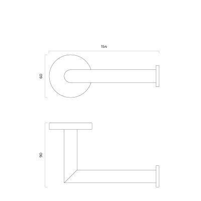 Oltens Gulfoss uchwyt na papier toaletowy nikiel 81102910