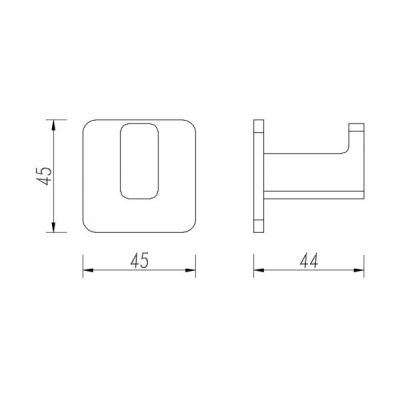 Zestaw Omnires Slide bateria umywalkowa stojąca ze szczotką toaletową, uchwytem na papier toaletowy i dwoma haczykami Nelson grafit (SL7710GR, NL80620GR, NL80510GR, NL80115GR, NL80115GR)