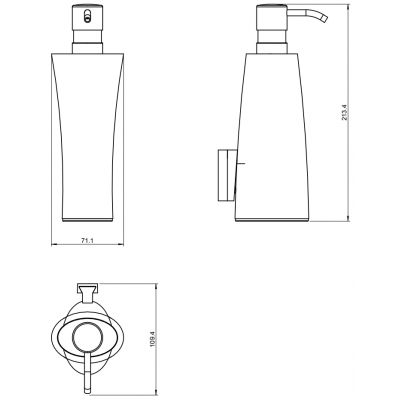 Pomd'or Belle dozownik do mydła wiszący biały 76.78.01.317