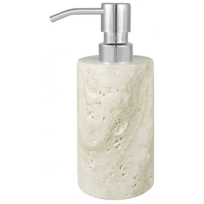 Q-Bath Pure Natural dozownik do mydła 150 ml stojący beżowy trawertyn AWD02341544