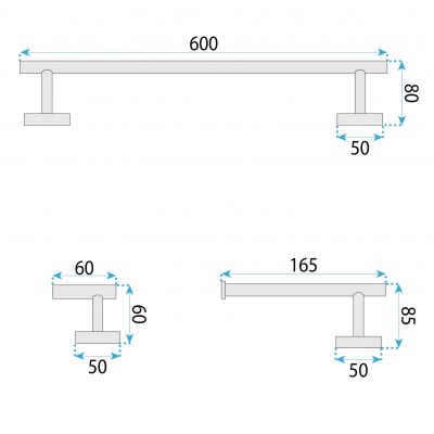 Rea Ari zestaw akcesoriów czarny REA-05003