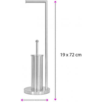 Sepio stojak ze szczotką do WC chrom 10STOLA104CHR