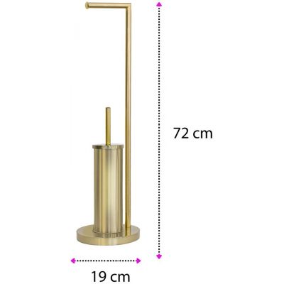 Sepio stojak ze szczotką do WC złoty 10STOLA104GOL