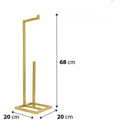 Sepio stojak na papier toaletowy złoty 10STONAPAPZLO