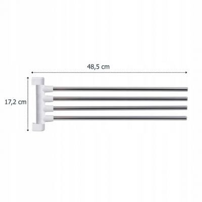 Sepio wieszak 4-ramienny obrotowy biały 10SWOB4000B00