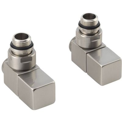 Sapho Cube zestaw przyłączeniowy stal nierdzewna szczotkowana CP4510S