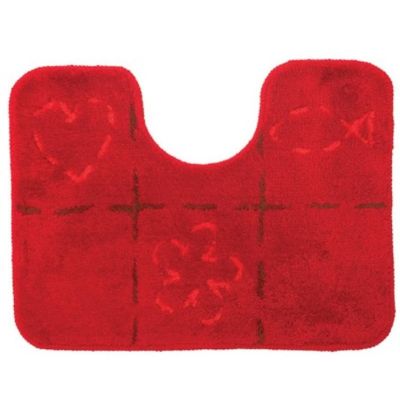 Sealskin Tack dywanik łazienkowy z wycięciem pod WC 60x45 cm czerwony 293278659