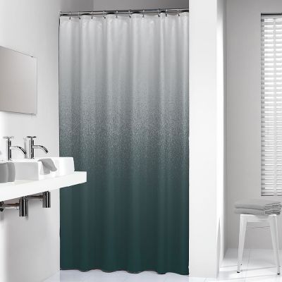 Sealskin Blend zasłona prysznicowa 180x200 cm poliester zielony/biały 800135